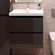 Style Line Мебель для ванной Даймонд 60 Люкс черная, PLUS подвесная – фотография-25